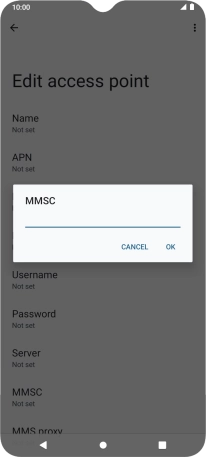 Key in http://pxt.vodafone.net.au/pxtsend and press OK.