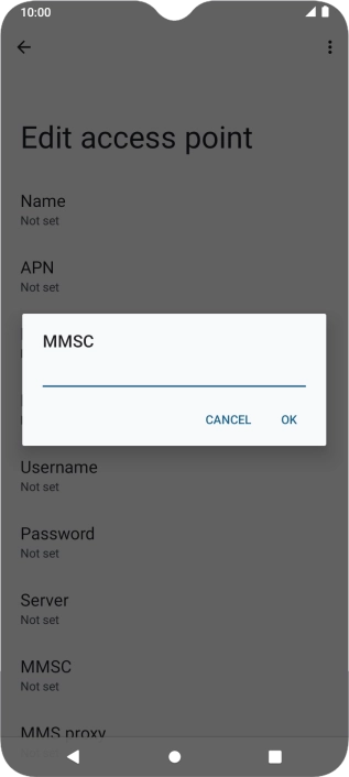 Key in http://pxt.vodafone.net.au/pxtsend and press OK.
