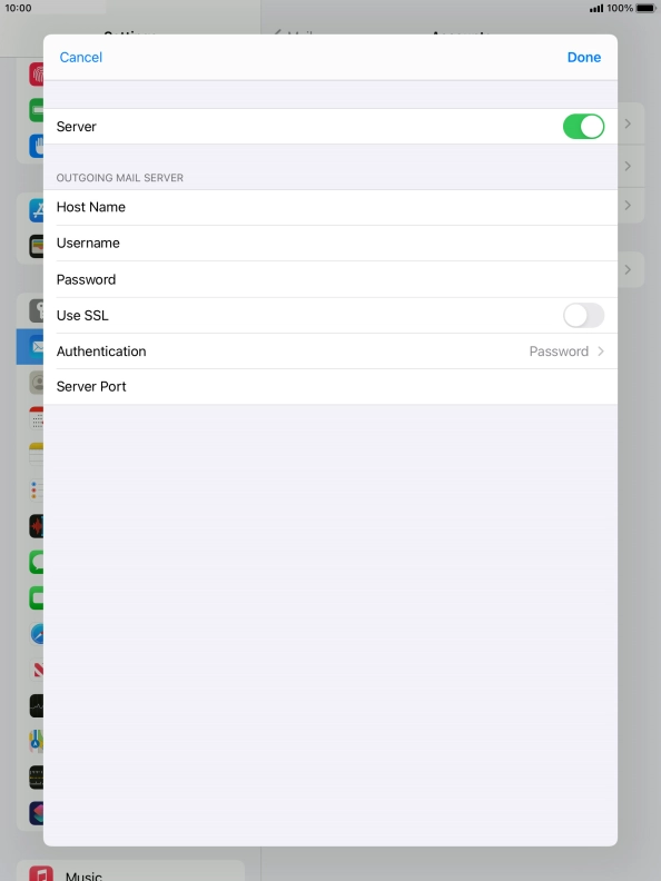 Press Authentication.