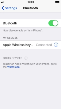 Press the Home key to return to the home screen.