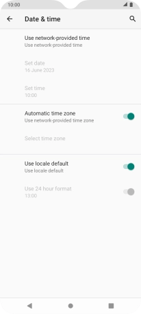 Press the Home key to return to the home screen.