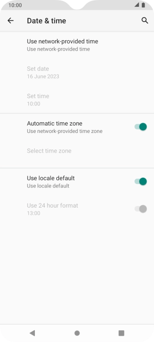 Press the Home key to return to the home screen.