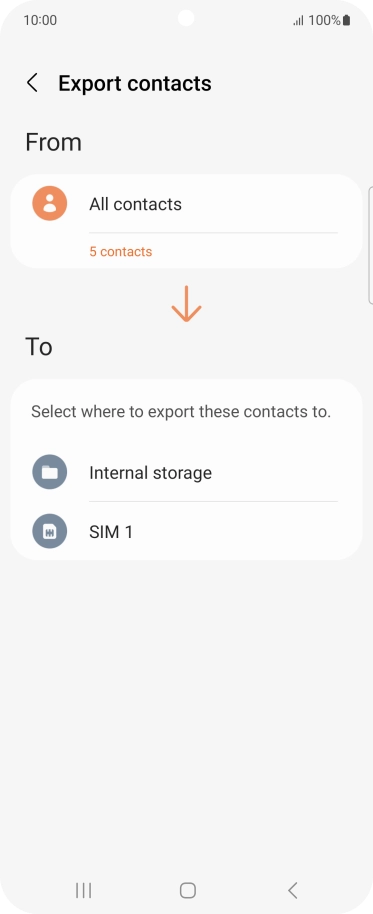 Press the name of the SIM.
