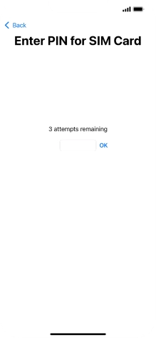 If your SIM is locked, key in your PIN and press OK.