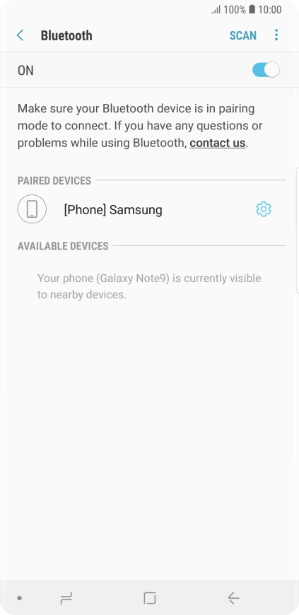 Press the Home key to return to the home screen.