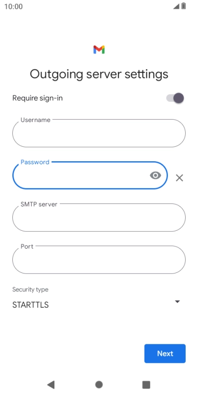 Press the field below 