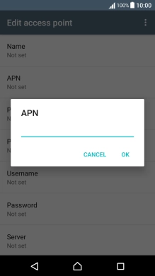 Key in live.vodafone.com and press OK.