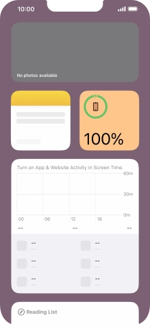Slide your finger upwards on the screen.