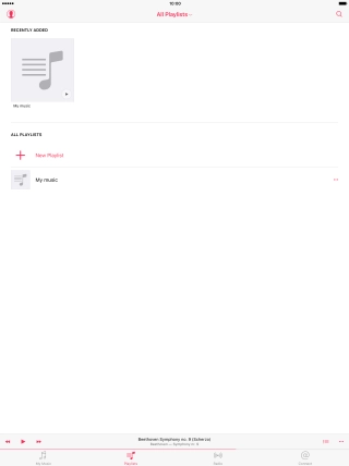 Press the required playlist.