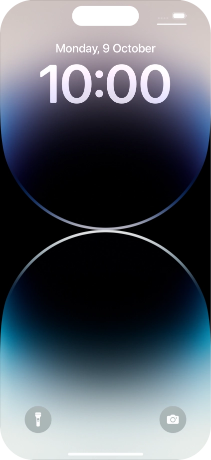 Slide your finger upwards starting from the bottom of the screen.