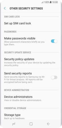 Press Set up SIM card lock.