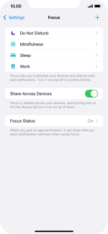 Press Do Not Disturb.