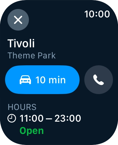 Press the start journey icon.