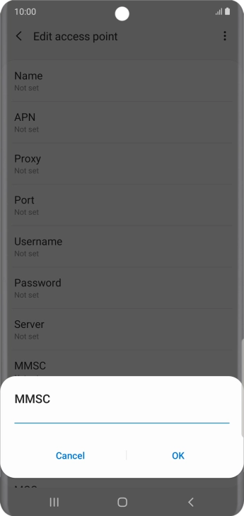 Key in http://pxt.vodafone.net.au/pxtsend and press OK.