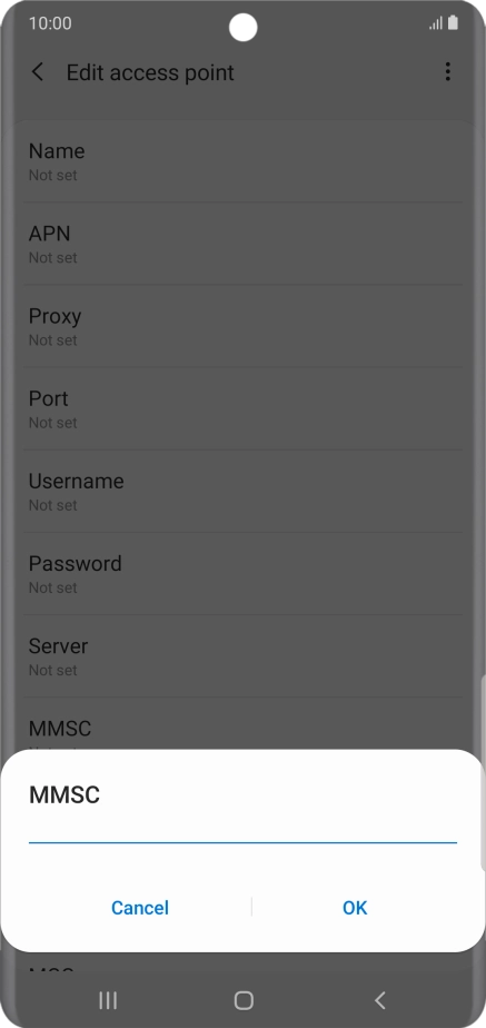Key in http://pxt.vodafone.net.au/pxtsend and press OK.