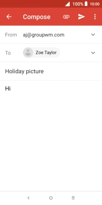 Press the attachment icon.