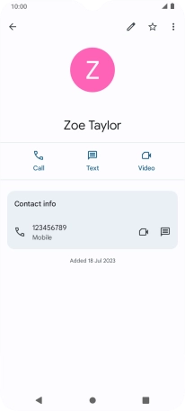 Press the Home key to return to the home screen.
