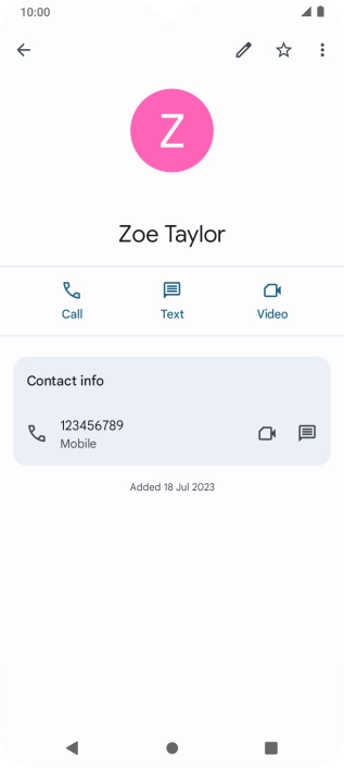 Press the Home key to return to the home screen.