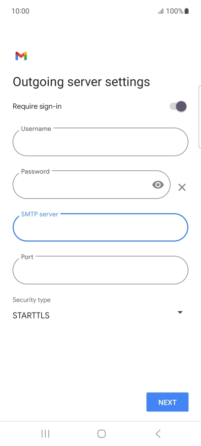 Press the field below 