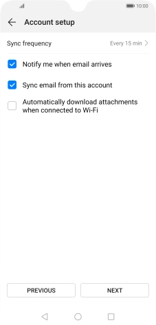Press Sync frequency.