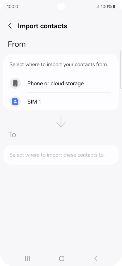 Press the name of the SIM.