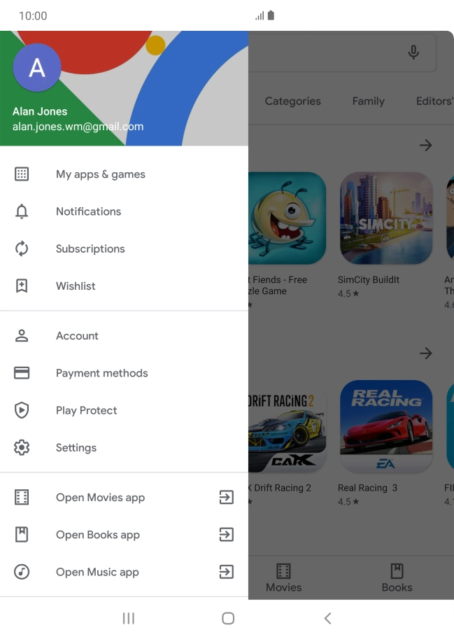 Press My apps & games.