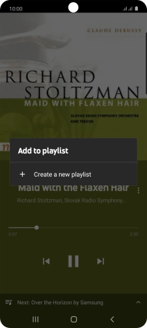 Press Create a new playlist.