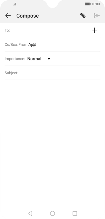 Press To and key in the first letters of the recipient's name.