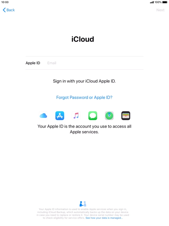 Press the field next to 