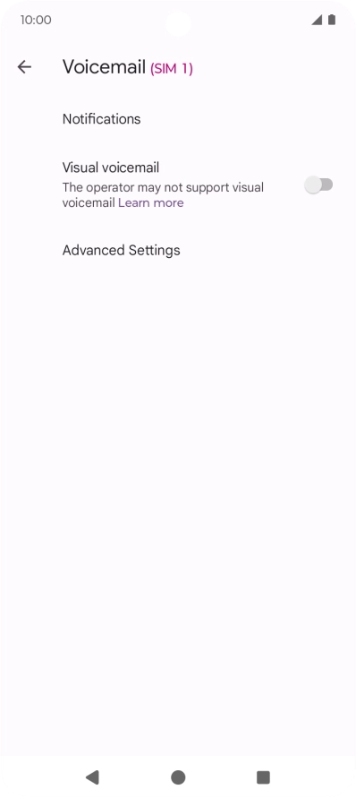 Press Advanced Settings.