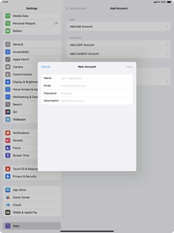 Press Name and key in the required sender name.
