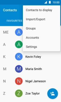 Press Import/Export.