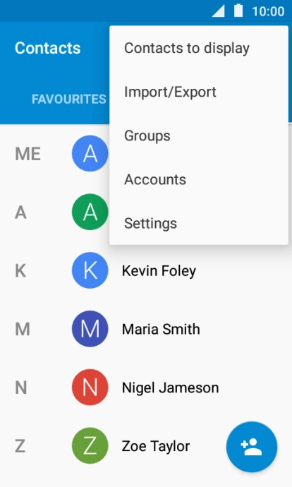 Press Import/Export.