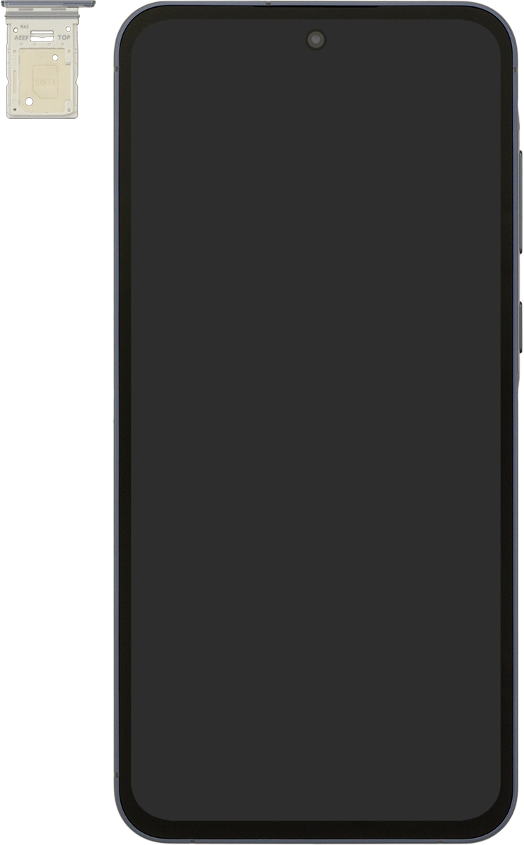 Turn your SIM as illustrated in the SIM holder and place it in the SIM holder.