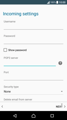Press the field below 