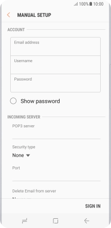 Press the field below 