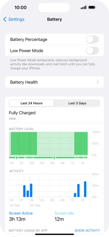 Press Battery Health.
