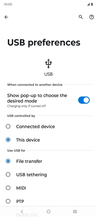 Press File transfer.