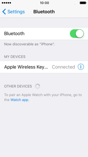 Press the Home key to return to the home screen.