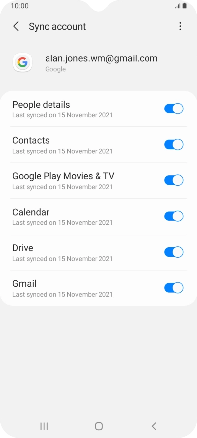 Press the Home key to return to the home screen.