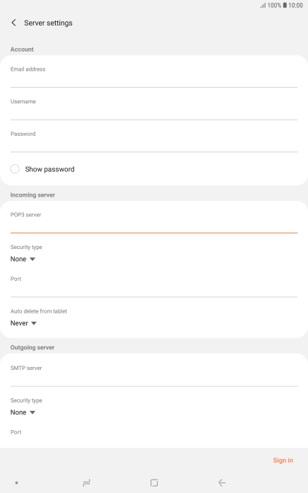 Press the drop down list below 