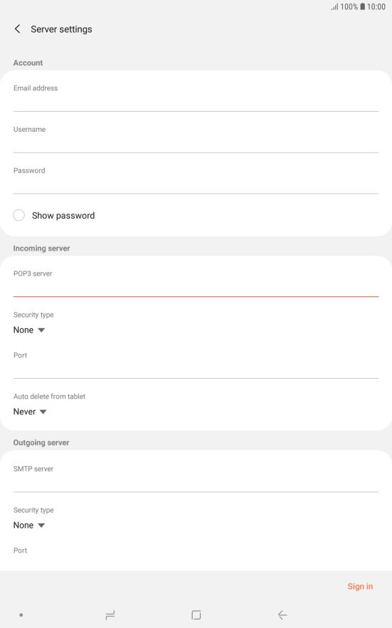 Press the drop down list below 