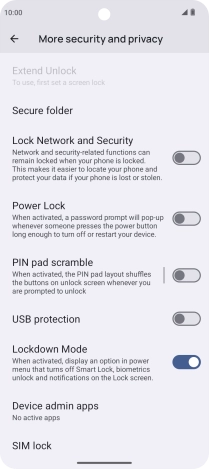Press SIM lock.