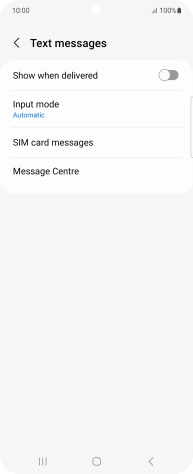 Press Message Centre.