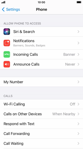 Press Announce Calls.
