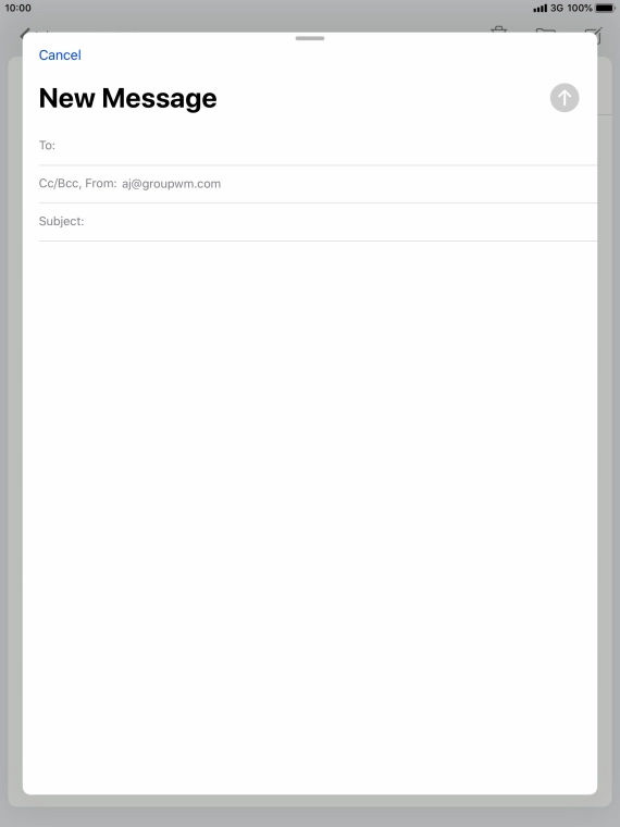 Press To: and key in the first letters of the recipient's name.