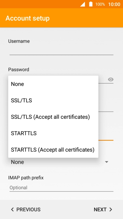 Press None to turn off the function.