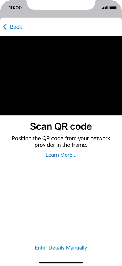 Place the QR code you've received inside the phone camera frame to scan the code.