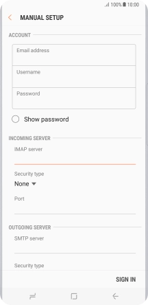 Press the drop down list below 