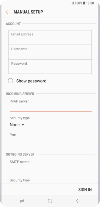 Press the drop down list below 
